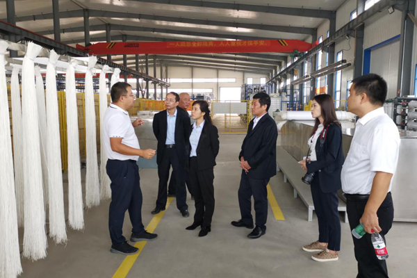 陜西航天建設(shè)集團(tuán)有限公司總經(jīng)理、黨委副書記謝明娟率隊(duì)赴遼寧一諾環(huán)保產(chǎn)業(yè)集團(tuán)開展考察調(diào)研工作